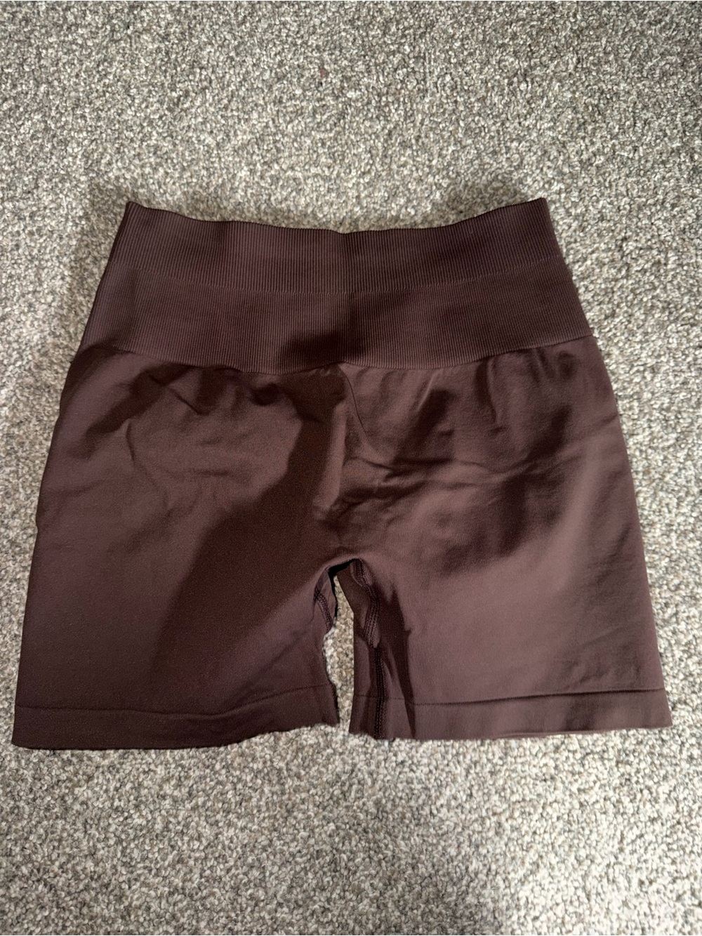 AUROLA Brown Biker Shorts